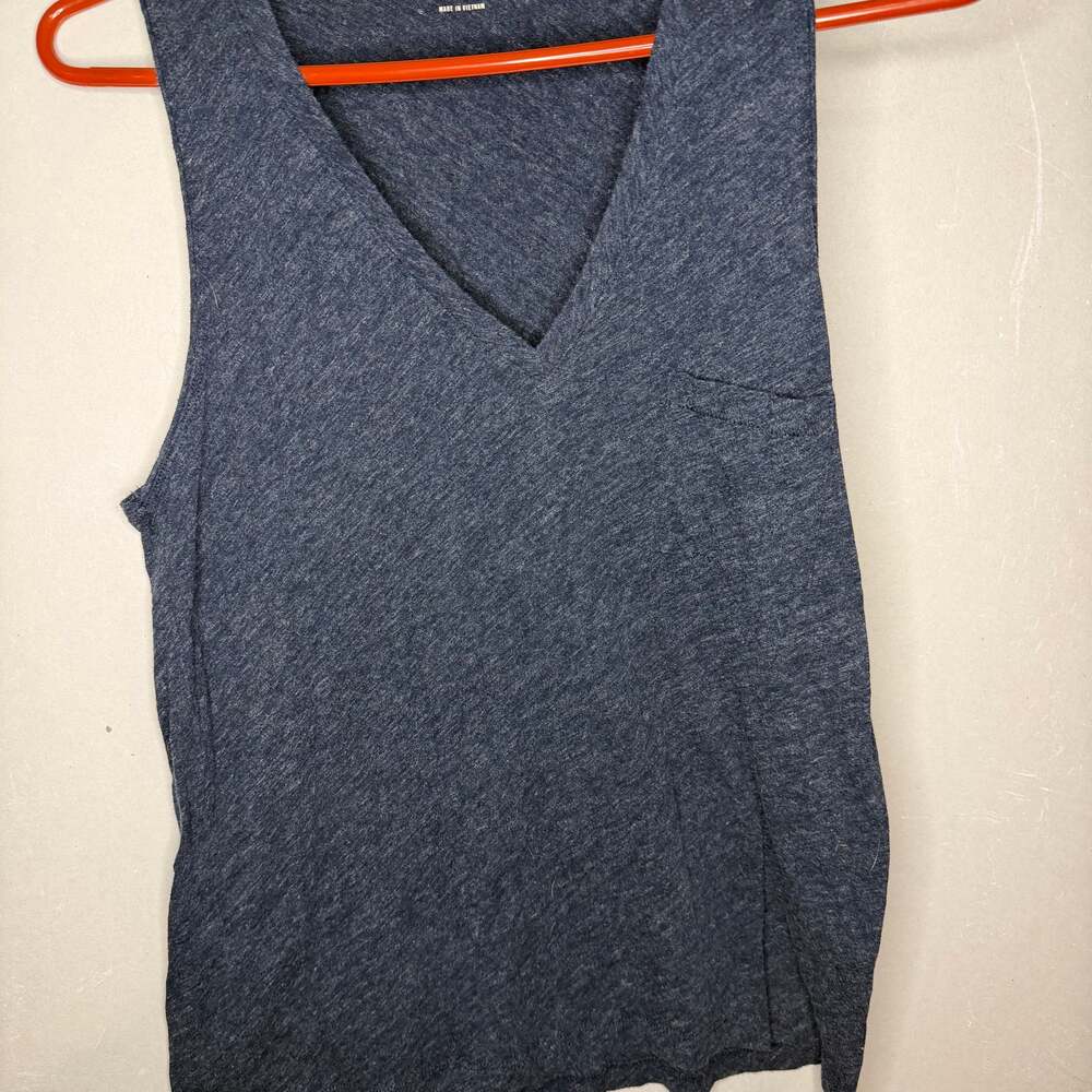 Madewell Cotton V-Neck Pocket Tank Top